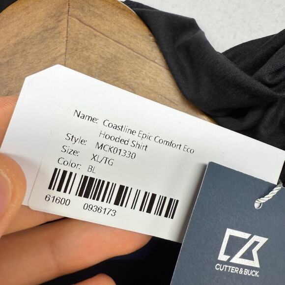 Texas Tech Hoodie Men's XL Black Lightweight Coastline University Logo Golf NEW - Picture 6 of 8